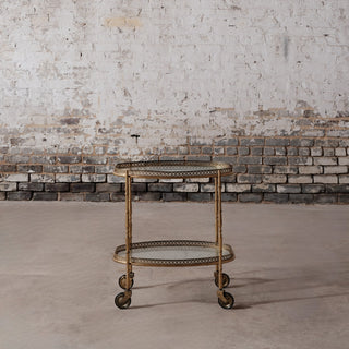 20th Century French Oval Bar Cart