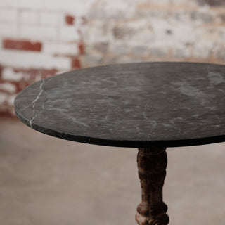 19th Century Marble Top with Iron Base Bistro Table