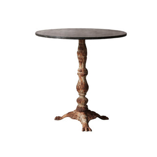 19th Century Marble Top with Iron Base Bistro Table
