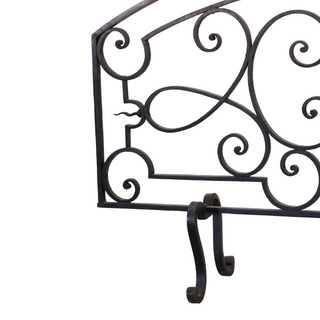 1900 French Iron Fireplace Screen