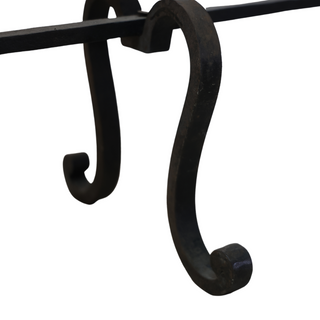 1900 French Iron Fireplace Screen