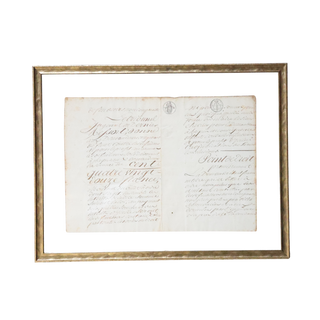 19th Century French Stamped Contract (D)