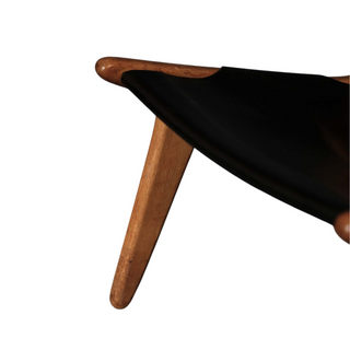 Mid Century Modern Leather Chair (Set of 2)