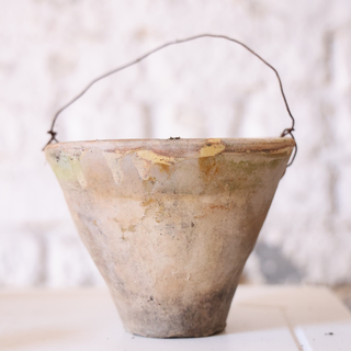 19th Century Terracotta Candle Pot (Large)