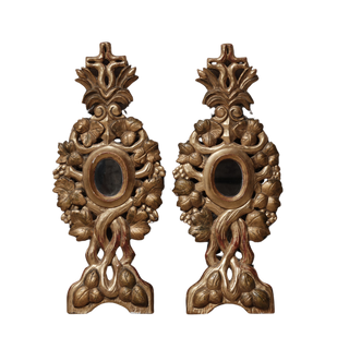 18th Century French Rococo Giltwood Mirrors (Set of 2)