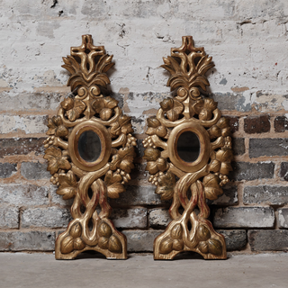 18th Century French Rococo Giltwood Mirrors (Set of 2)