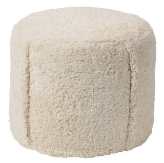 Elysium Cylinder Pouf (White)