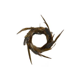 Mixed Feather Wreath