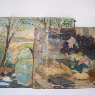 Mid 20th Century French Floral Still Life Painting
