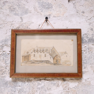 Mid 19th Century French Sepia Stable
