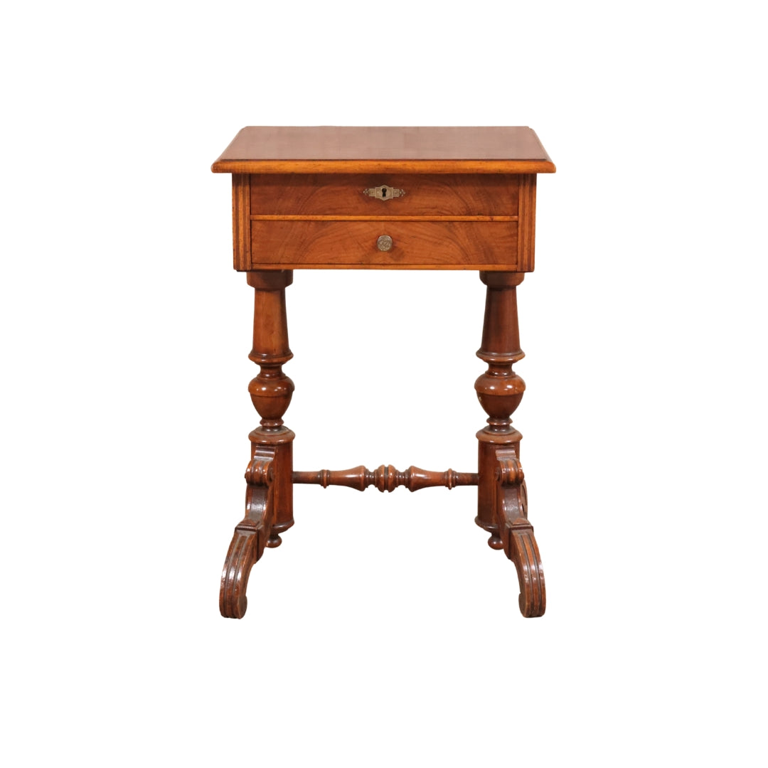 20th Century Double Pedestal English Sewing Table - Christopher Collection