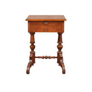 20th Century Double Pedestal English Sewing Table

