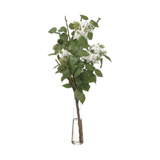 Lilac & Twig in Glass Vase
