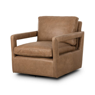 Olson Leather Swivel Chair
