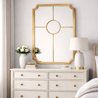 White & Gold Sectional Mirror
