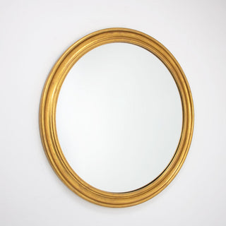Gold Framed Round Mirror
