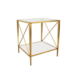 Gold Square Side Table
