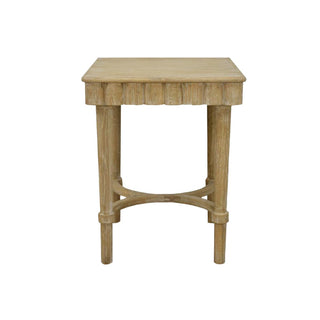 Natural Wood Side Table
