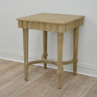 Natural Wood Side Table
