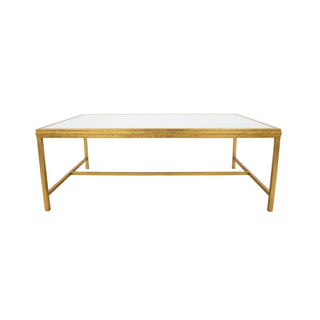 Gold Rectangular Coffee Table
