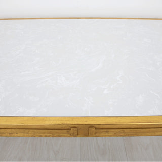 Gold Rectangular Coffee Table
