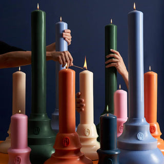 Baruch Dark Blue Cathedral Candle (Large)
