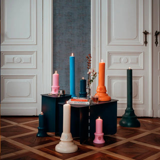 Baruch Dark Blue Cathedral Candle (Large)
