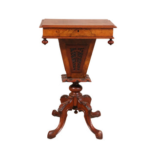 20th Century Central Pedestal English Sewing Table
