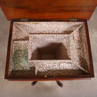 20th Century Central Pedestal English Sewing Table
