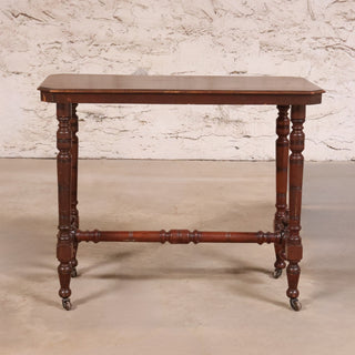 19th Century English Turned Leg Writing Table (Small)
