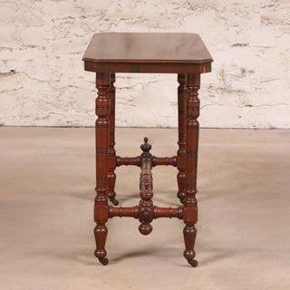 19th Century English Turned Leg Writing Table (Small)
