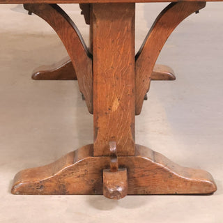 19th Century English Oak Extension Drawing Table
