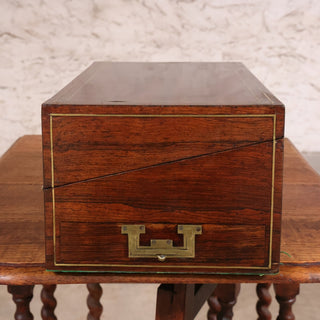19th Century English Campaign Writing Box
