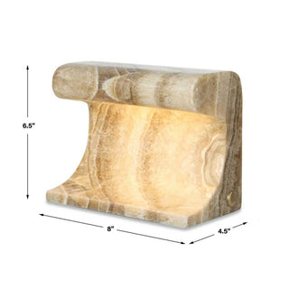 Carved Beam Rechargeable Mini Lamp
