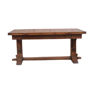 19th Century English Oak Extension Drawing Table
