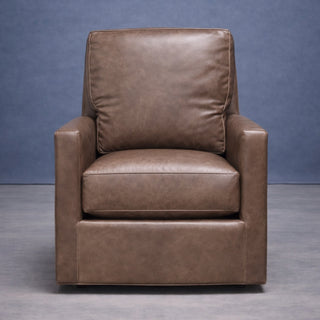 Murphey Leather Swivel Chair by CR Laine
