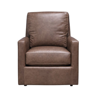 Murphey Leather Swivel Chair by CR Laine
