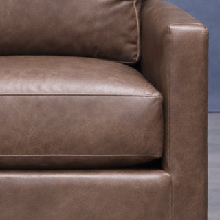 Murphey Leather Swivel Chair by CR Laine
