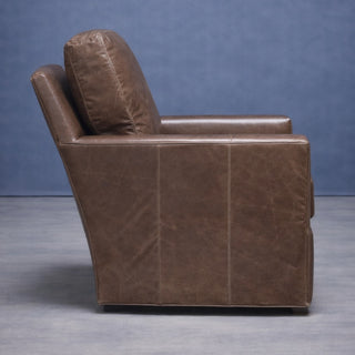 Murphey Leather Swivel Chair by CR Laine
