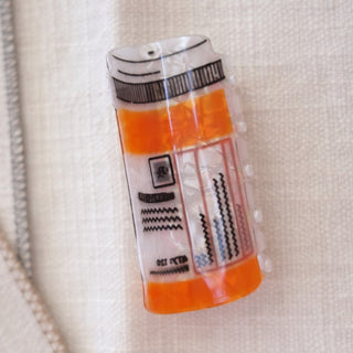 Pill Bottle Hair Clip
