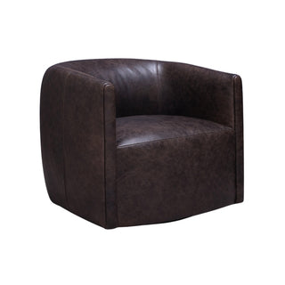 Aline Leather Swivel Chair
