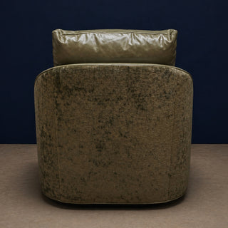 Barrie Leather Swivel Chair by CR Laine
