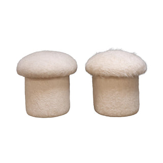 20th Century American Alpaca Mushroom Stools (Set of 2)
