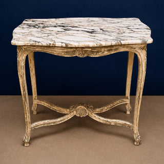 20th Century French Louis XV Style Table with Marble Top
