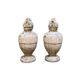 19th Century Belgian Blue Stone Sculpture (Set of 2)

