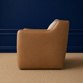 Sutton Leather Swivel Chair by Lee Industries
