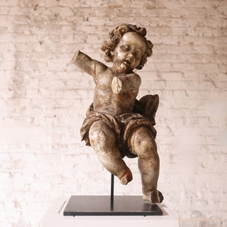 18th Century French Cherub Statue
