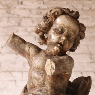 18th Century French Cherub Statue
