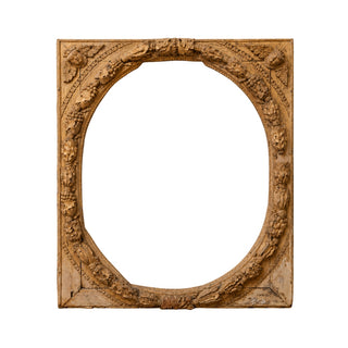 18th Century German Oak Carved Putti Frame
