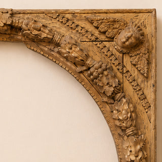 18th Century German Oak Carved Putti Frame
